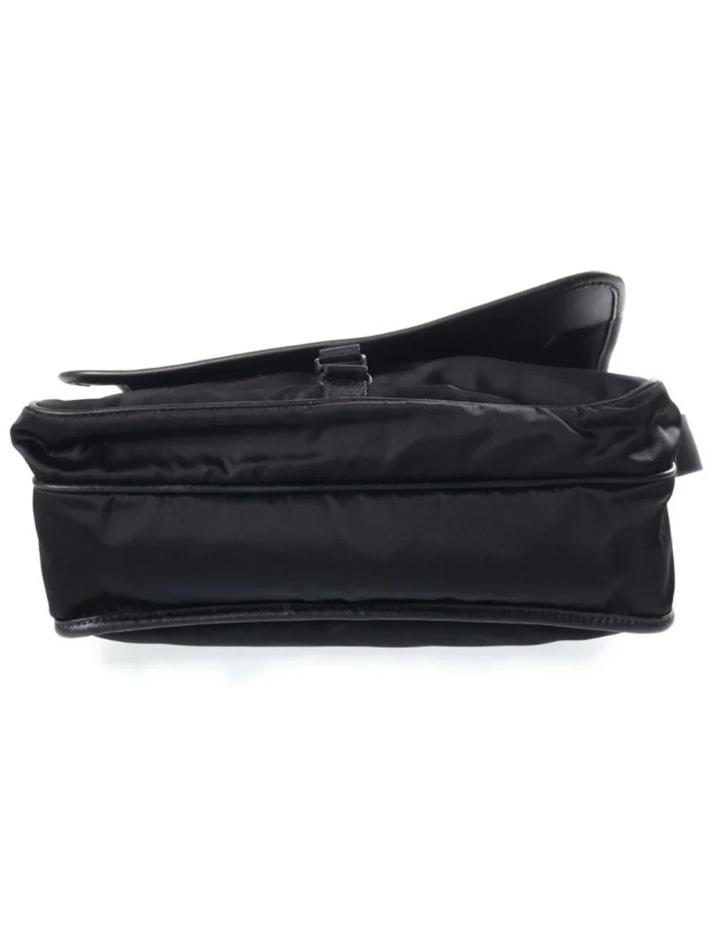 Prada Nylon Shoulder Messenger Bag Logo Black